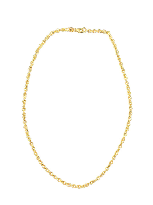 Gold Oval Link Chain, 16” medium