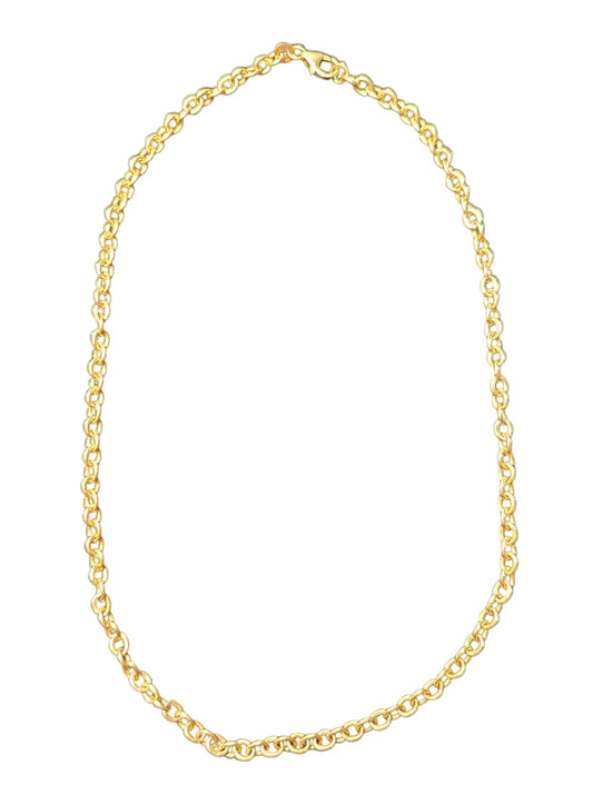 Gold Oval Link Chain, 16” largw