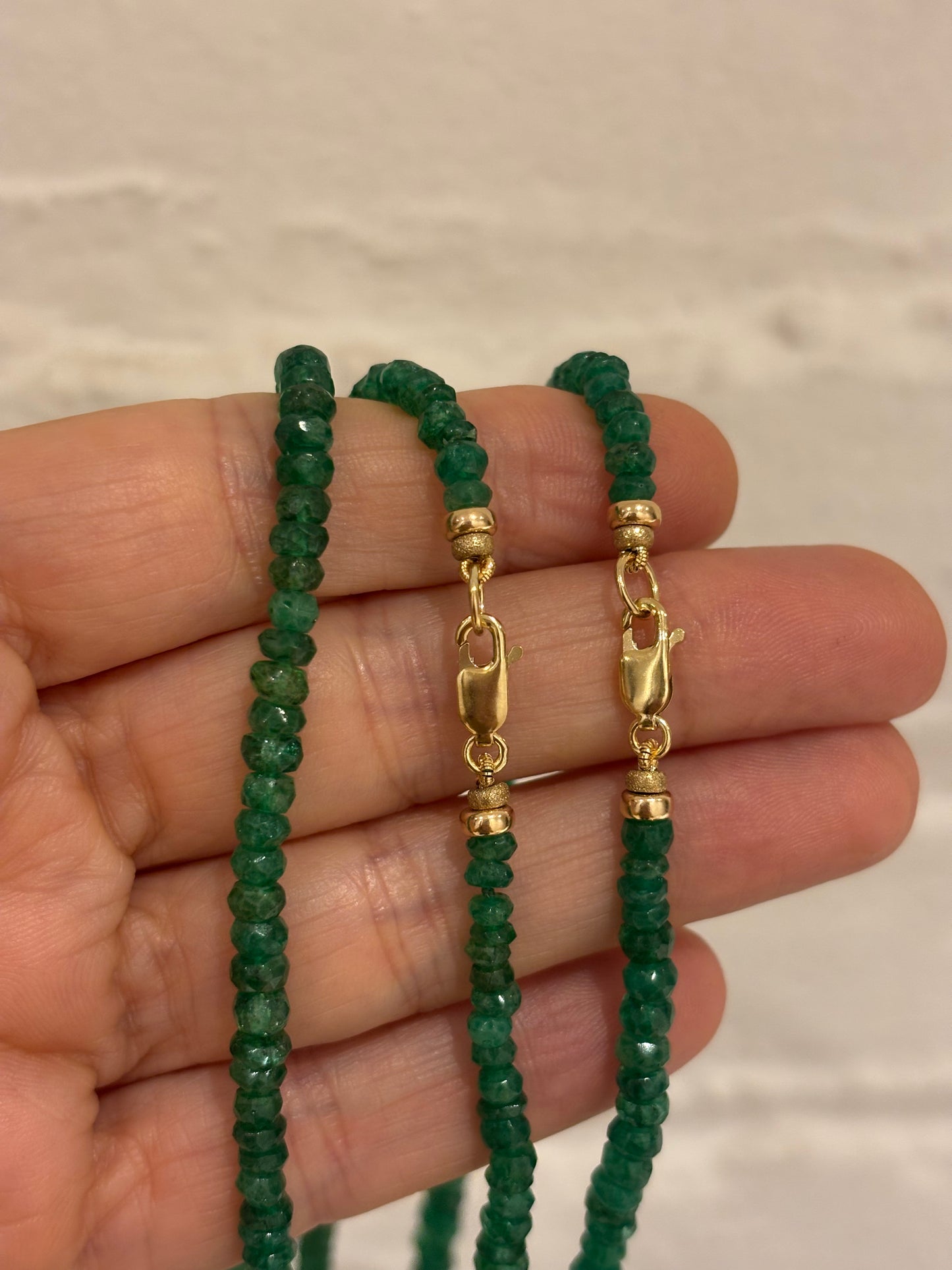 Emerald Necklace, 16”