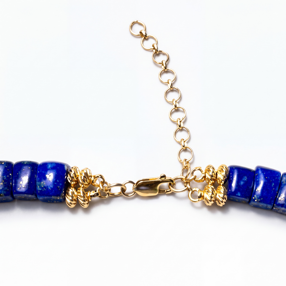 CLEO Collar Necklace, Lapis & Emeralds