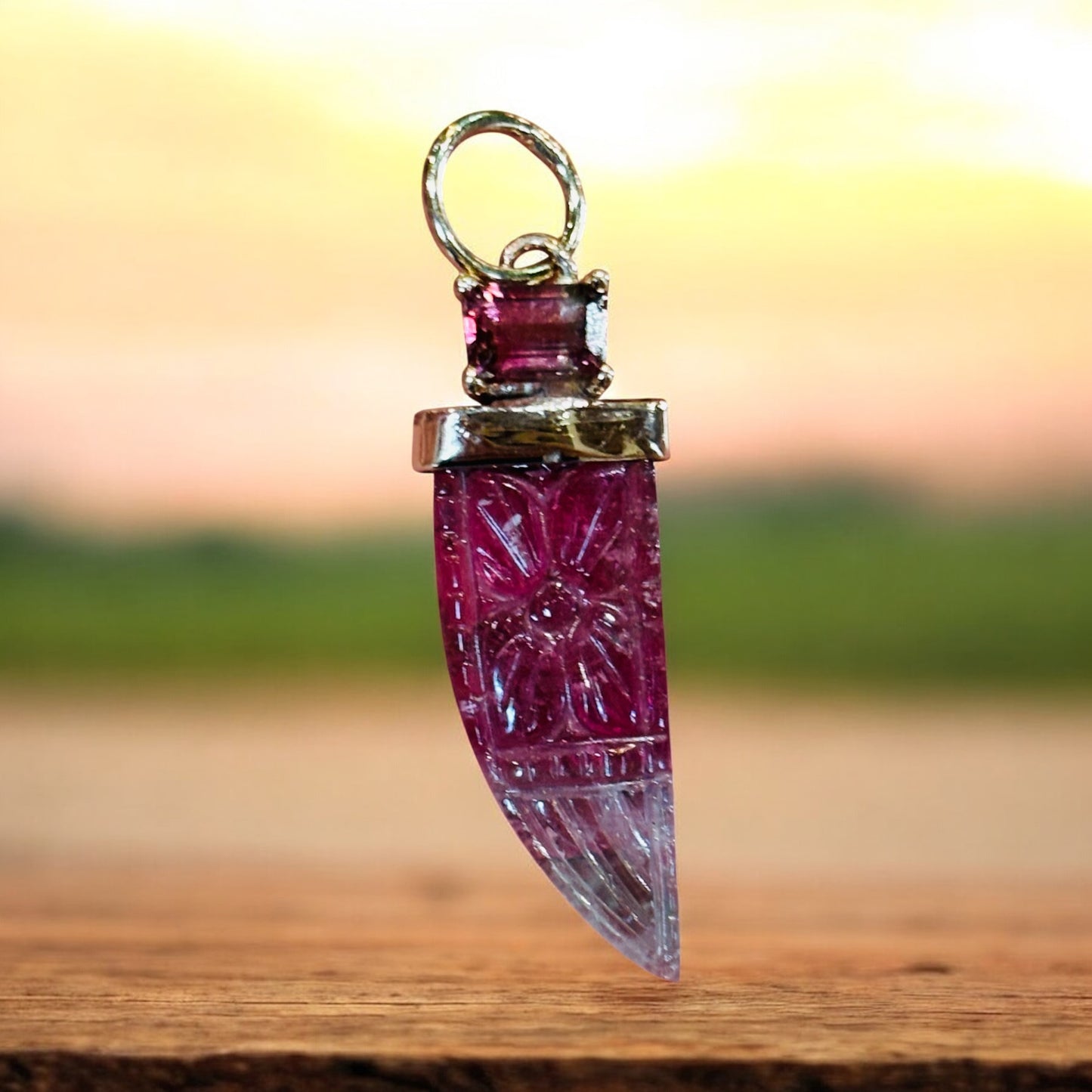 Watermelon Tourmaline Pendant