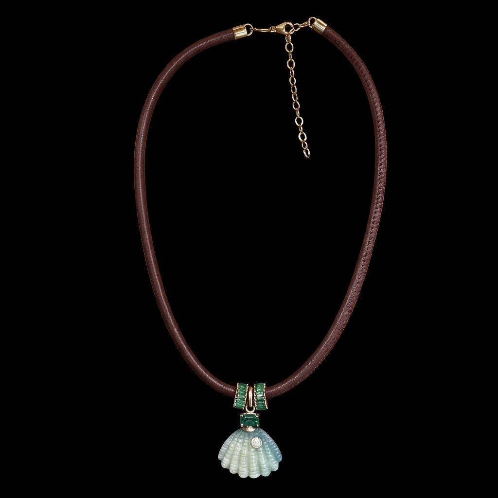 Brown Leather Cord, 4mm with 14k Gold Extender, 13.5-15.5”