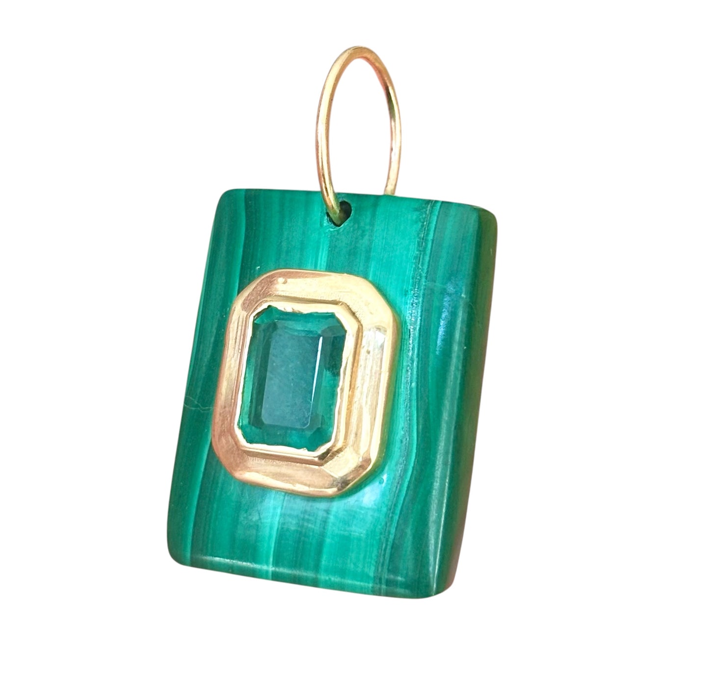 Malachite and Emerald Necklace