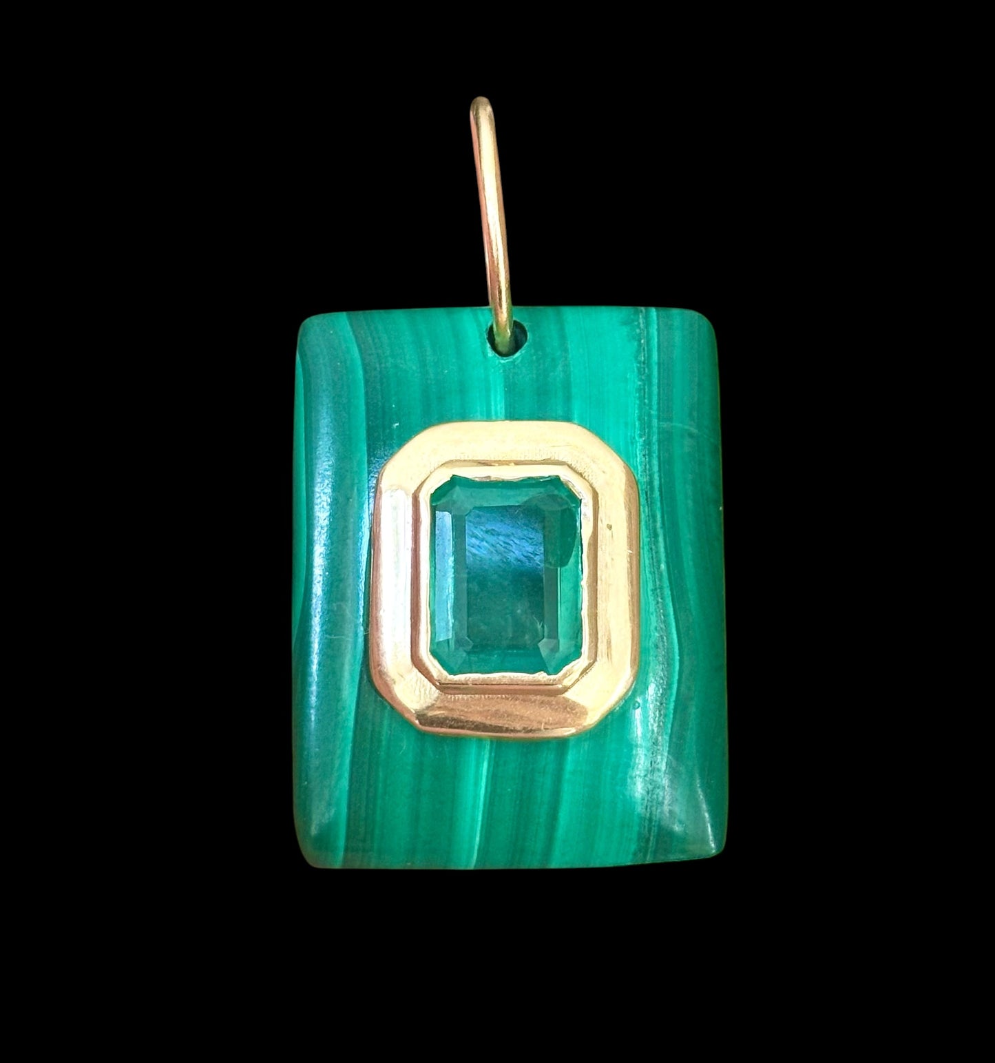Malachite and Emerald Necklace