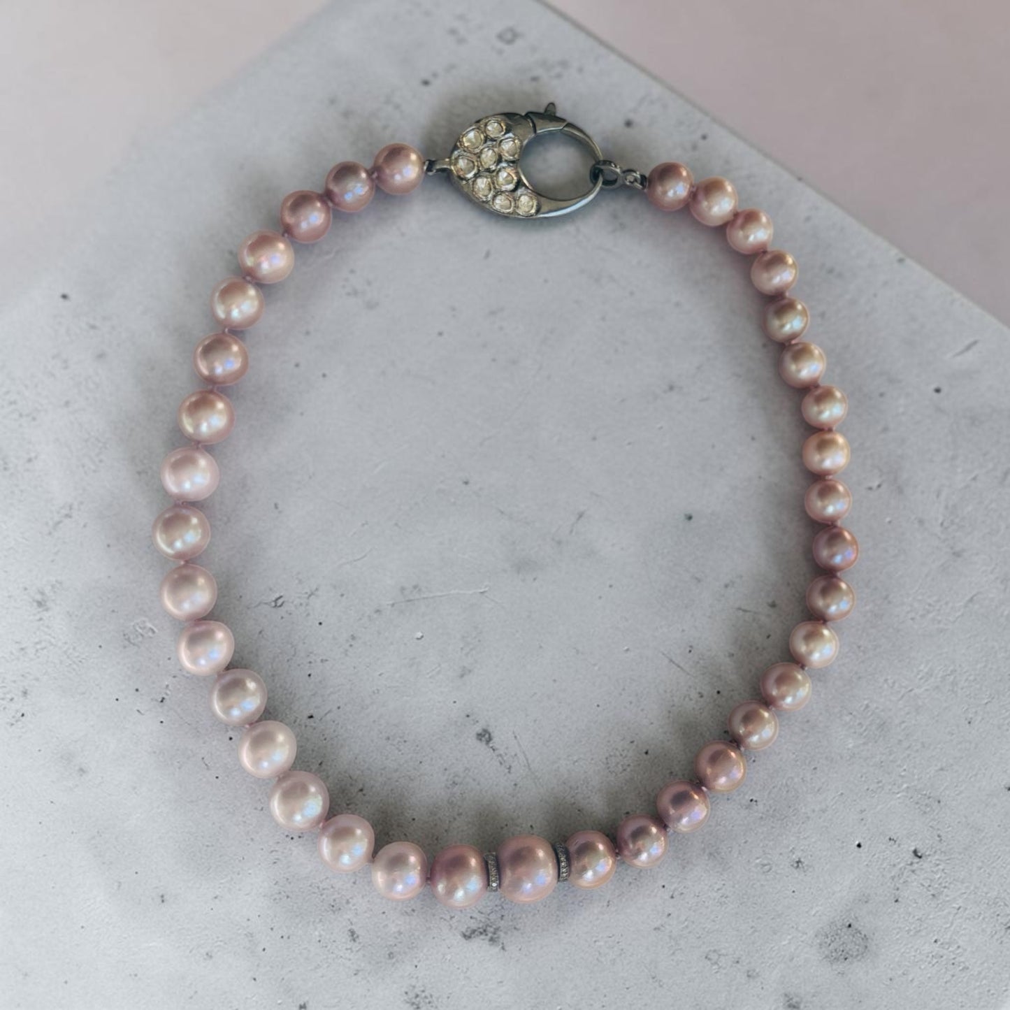 Pink Pearl Necklace