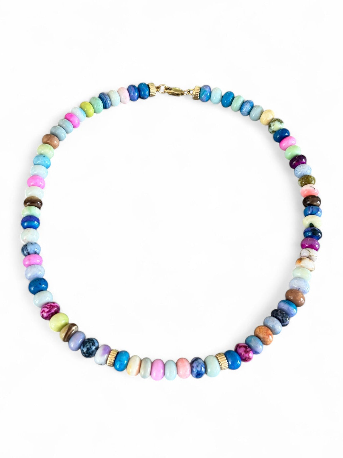 Candy Opal Necklace with 14k Gold