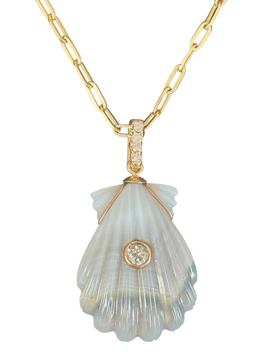 LAGUNA AGATE & DIAMOND NECKLACE