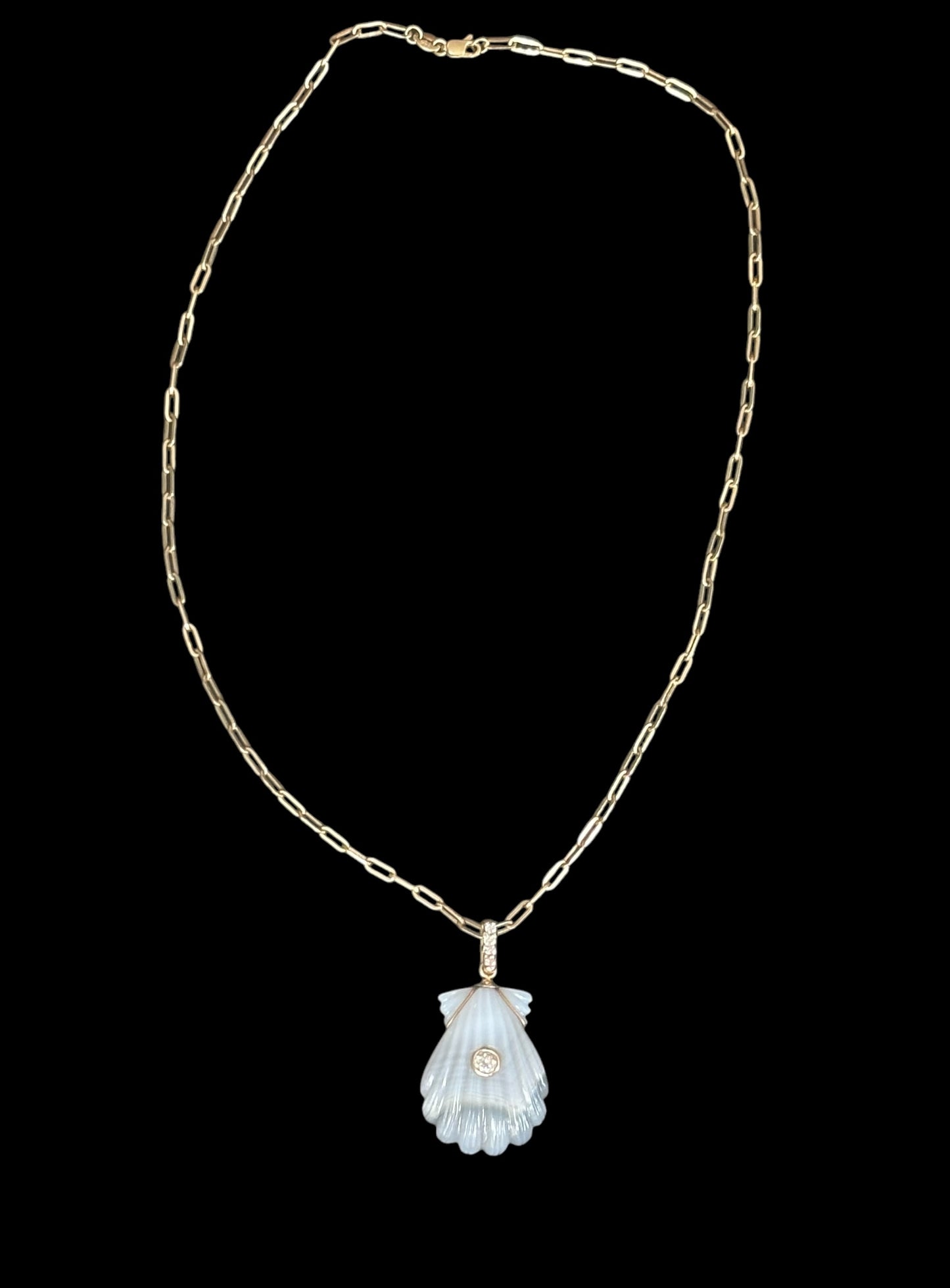 LAGUNA AGATE & DIAMOND NECKLACE