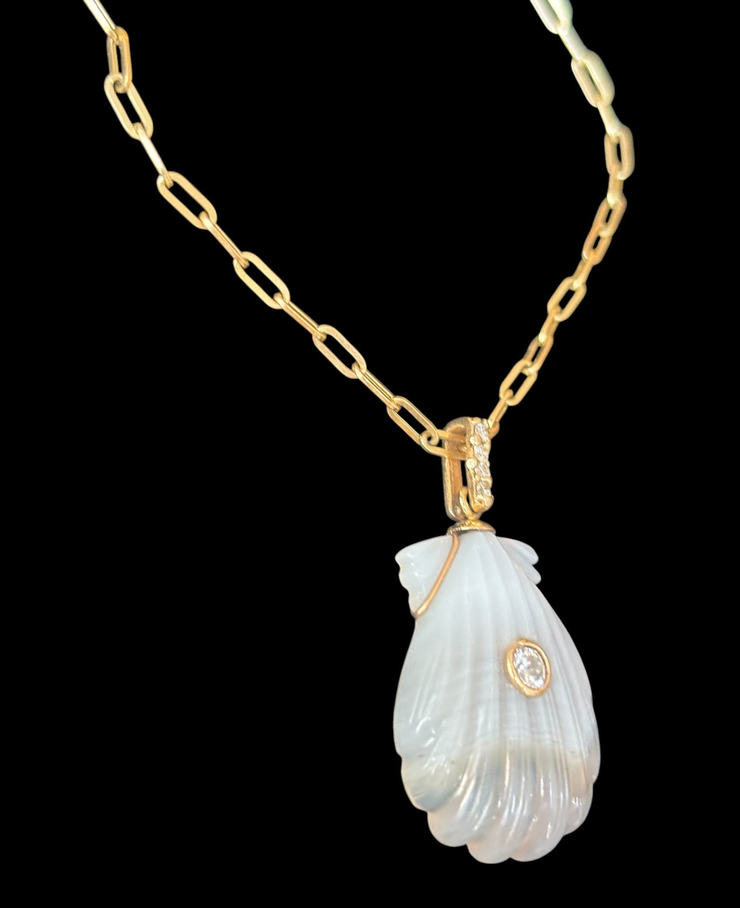 LAGUNA AGATE & DIAMOND NECKLACE