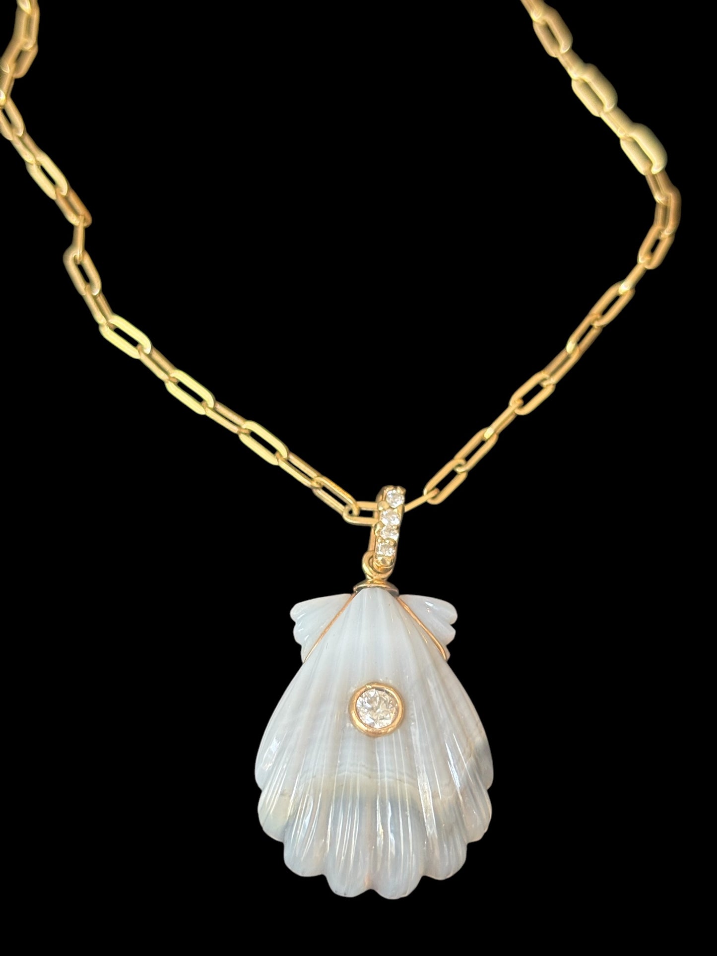 LAGUNA AGATE & DIAMOND NECKLACE