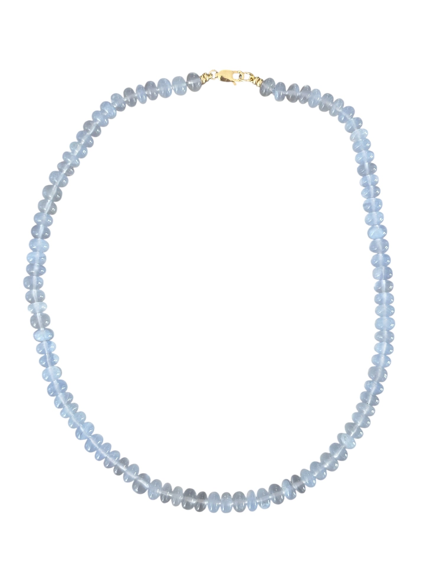 Chalcedony Rondelle Necklace