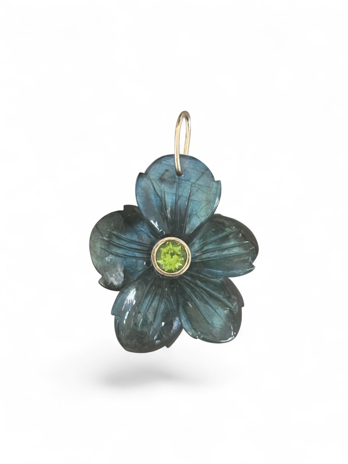 FLORA Pendant, Labradorite with Peridot