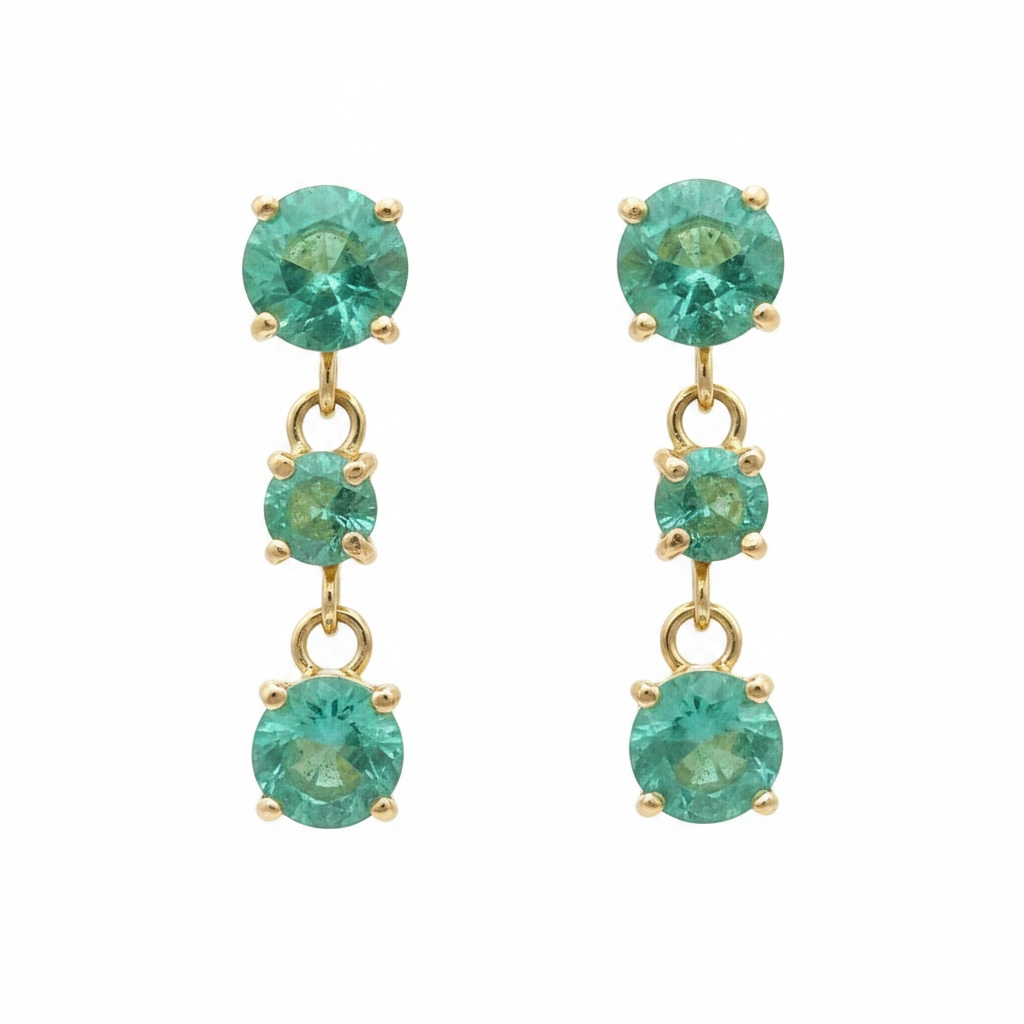 Emerald Drop Earrings
