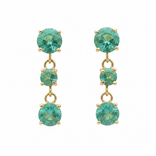 Emerald Drop Earrings