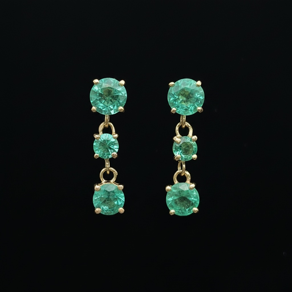 Emerald Drop Earrings