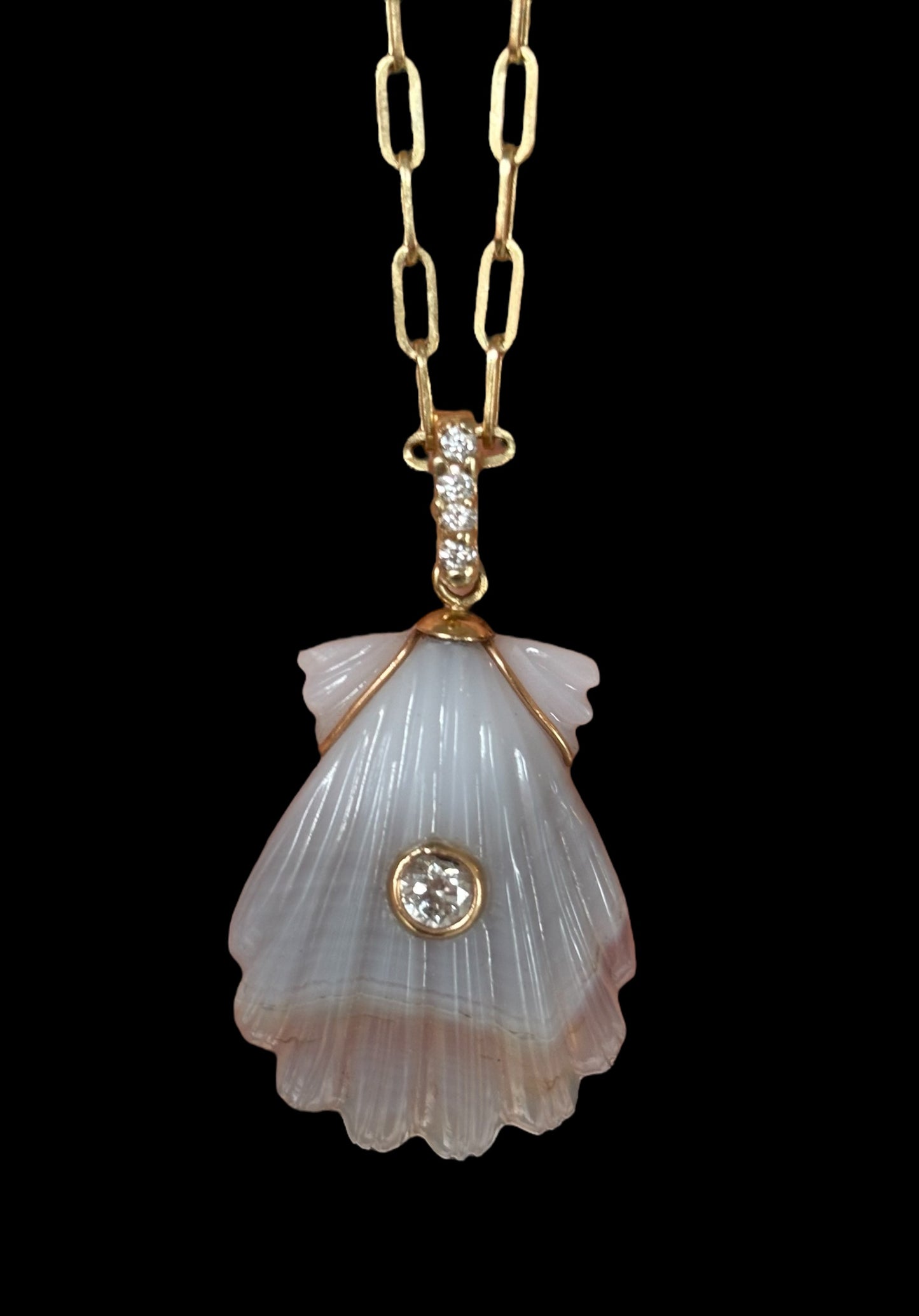 LAGUNA AGATE & DIAMOND NECKLACE