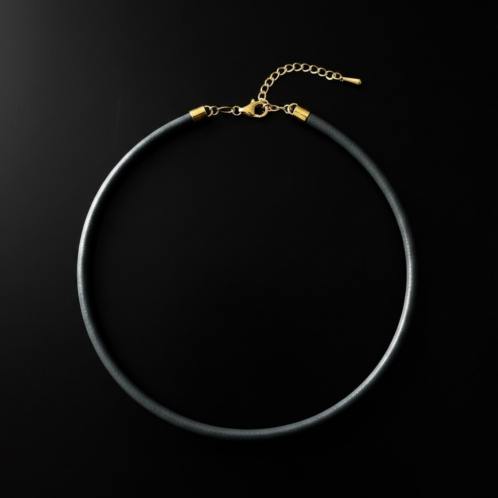 Dark Grey Leather Cord, 5mm