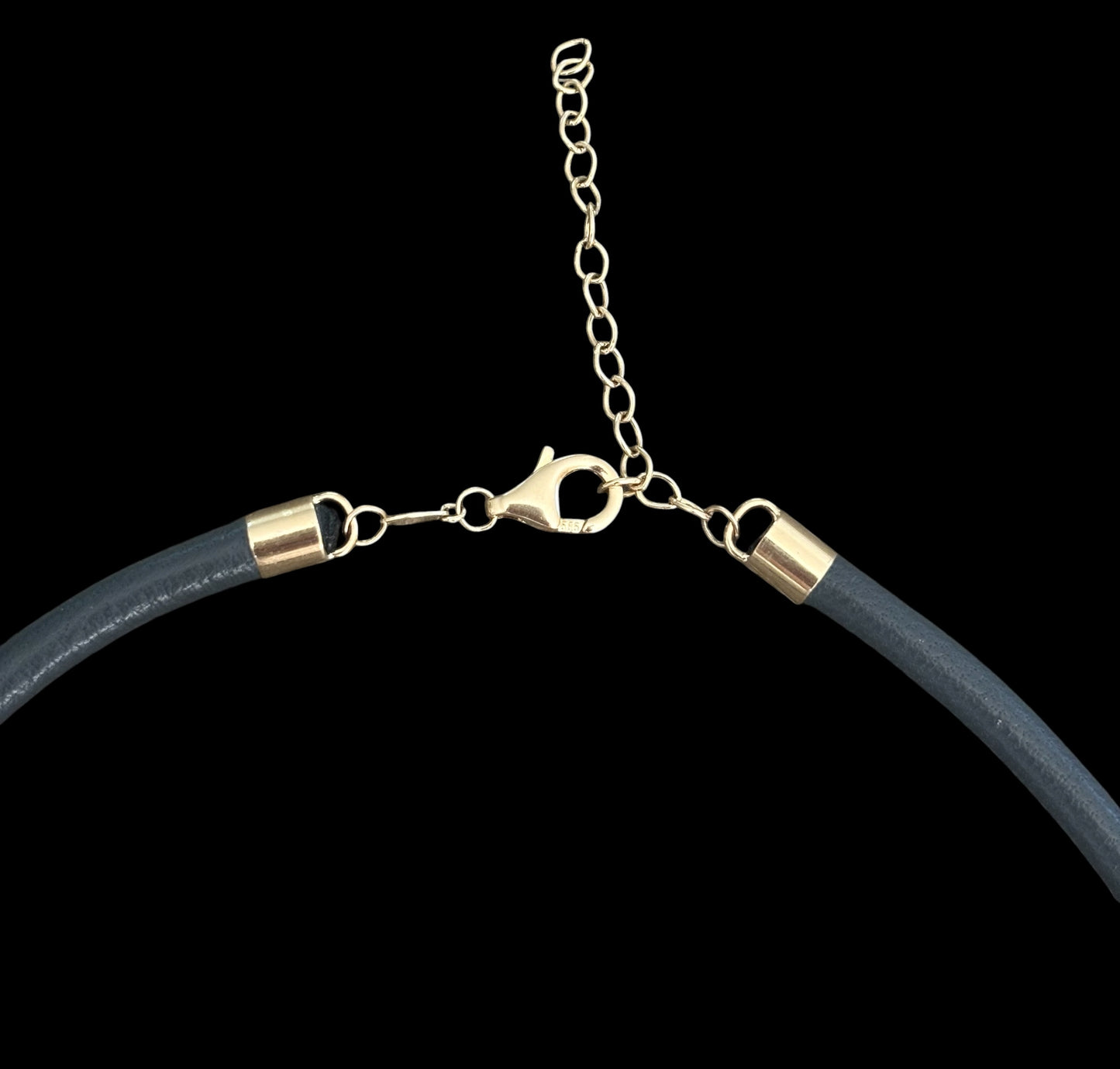Dark Grey Leather Cord, 5mm