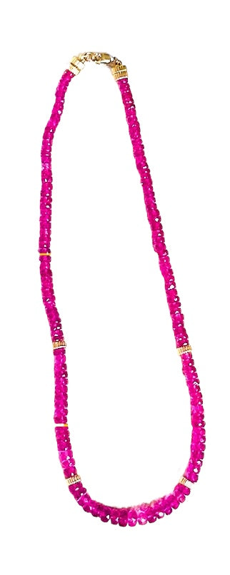 Pink Sapphire Necklace