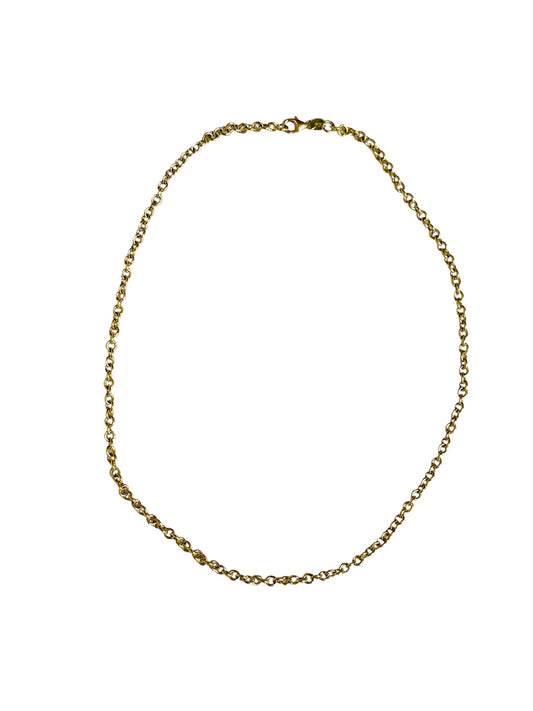 14k Gold Oval Link Chain, 16”